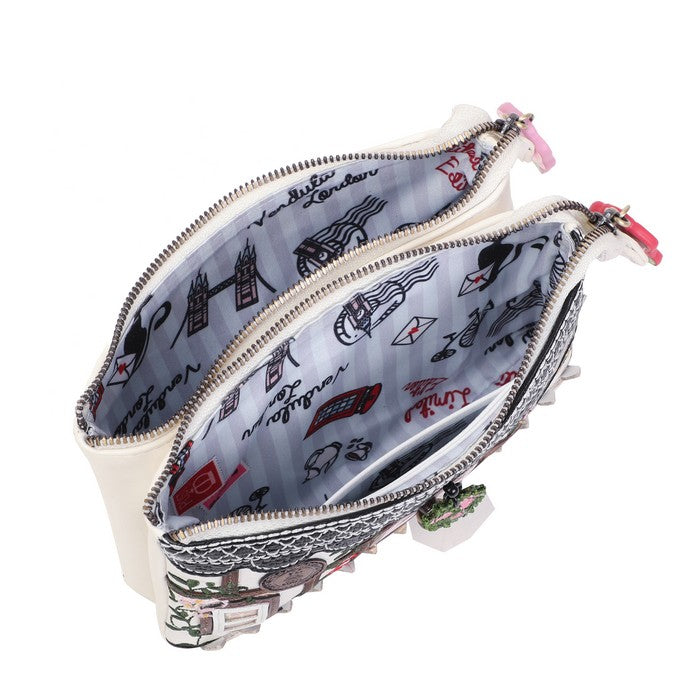 The Cats Ruffle Double Zipper Coin Purse