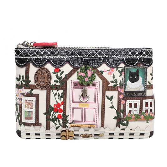 The Cats Ruffle Double Zipper Coin Purse