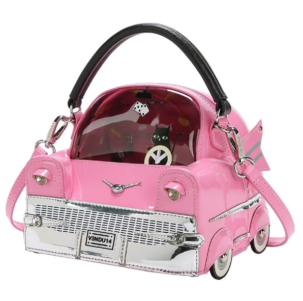 Vendula Kitty's Drive In Movie - Catablanca Cattilac Top-Handle Bag