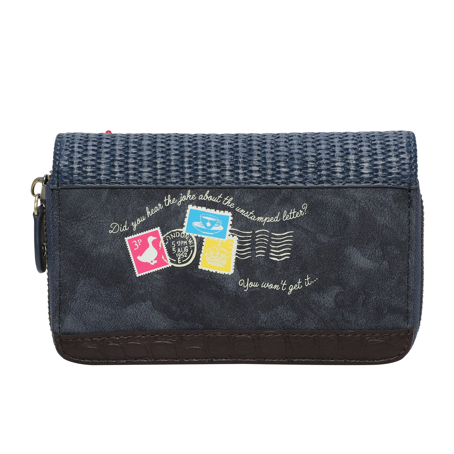 Vendula The Old Post Office - Navy Edition - Medium Ziparound Wallet