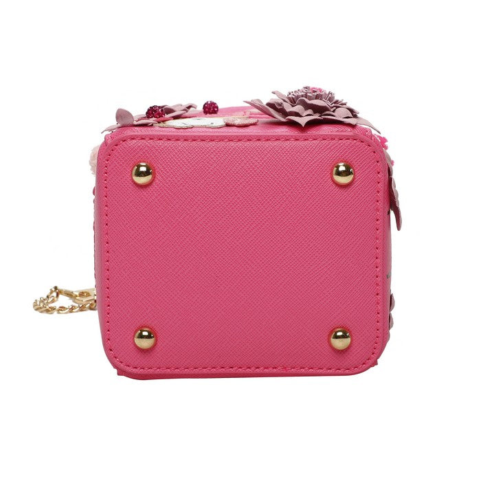 Vendula X Pink Ribbon Foundation - London Cats & Corgis Floral Pink Telephone Box