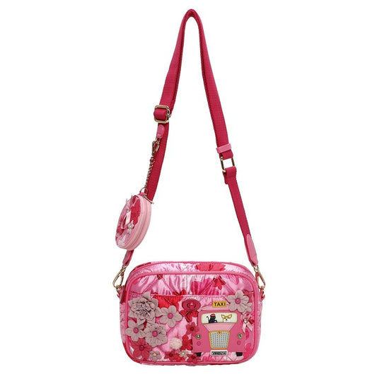Vendula X Pink Ribbon Foundation - London Cats & Corgis Floral Camera Bag