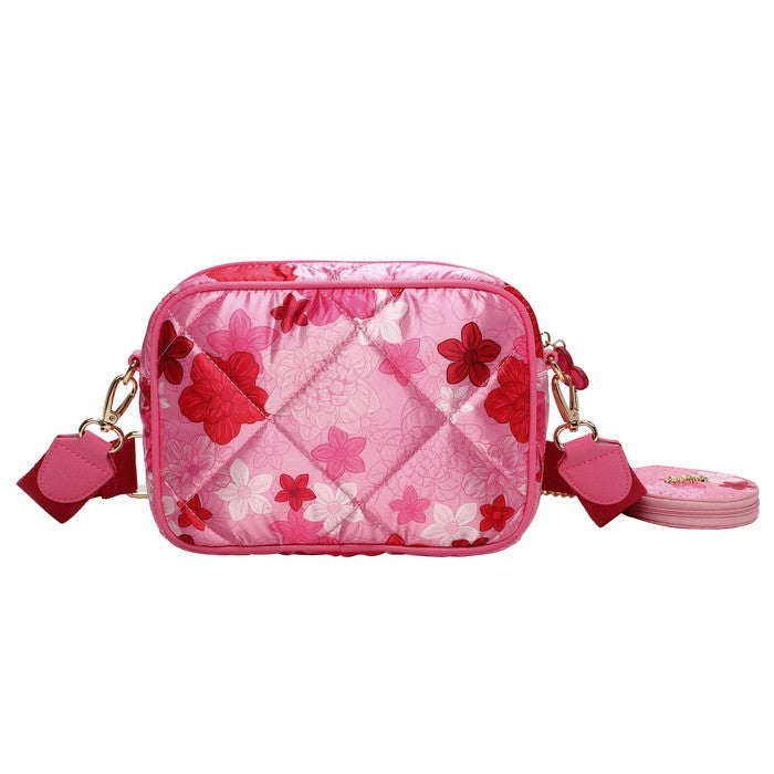 Vendula X Pink Ribbon Foundation - London Cats & Corgis Floral Camera Bag