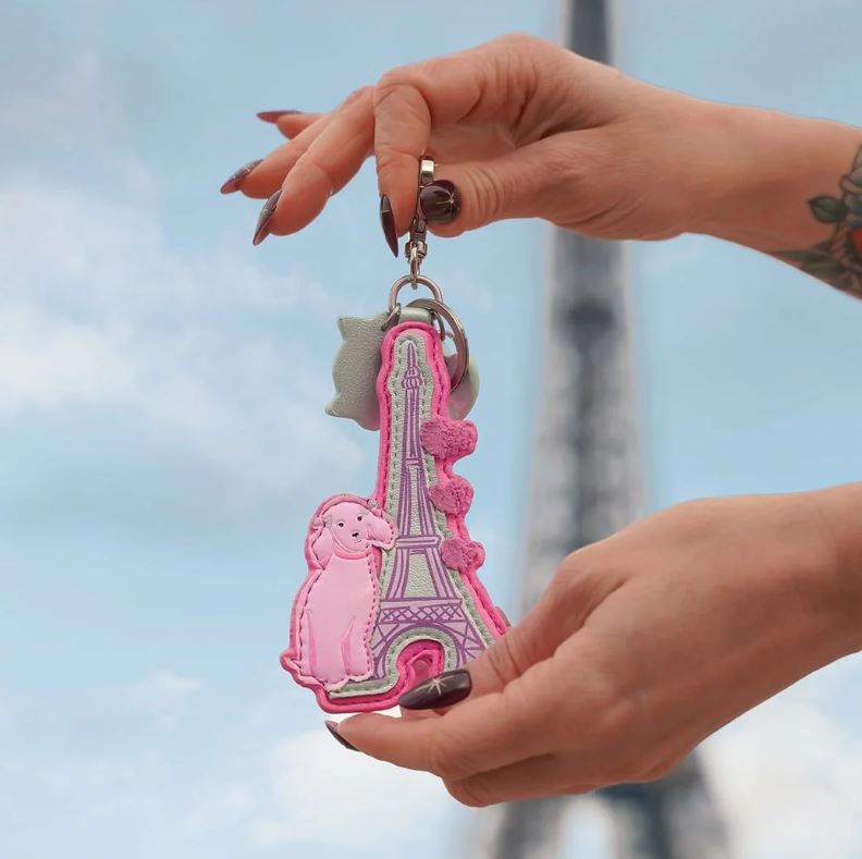 Vendula Candy Floss Cart Key Charm
