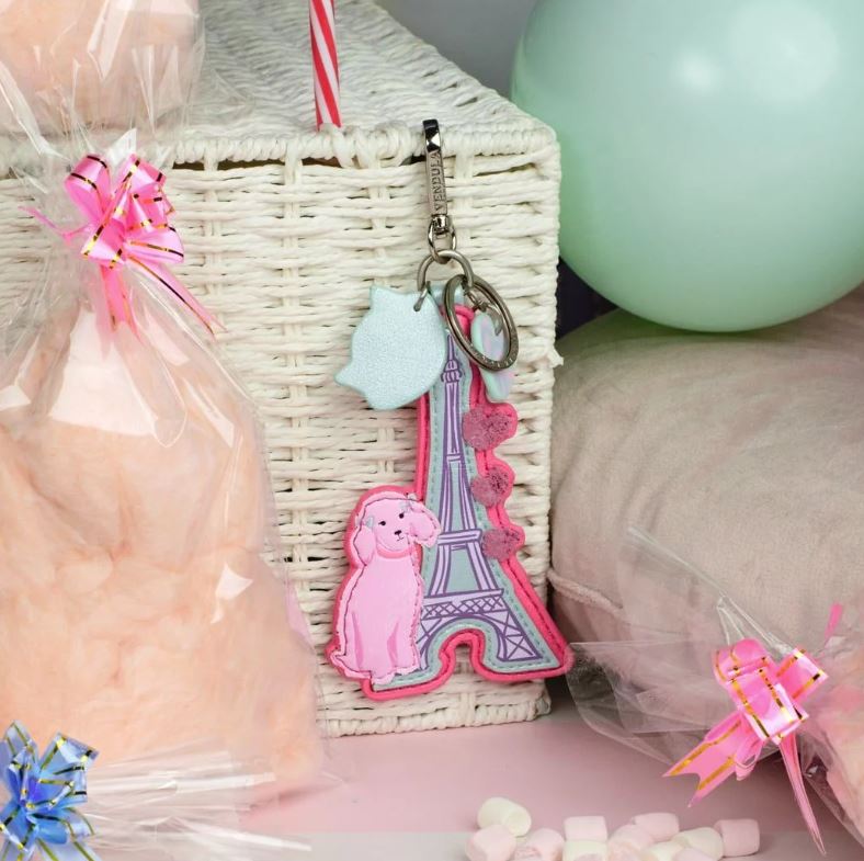 Vendula Candy Floss Cart Key Charm