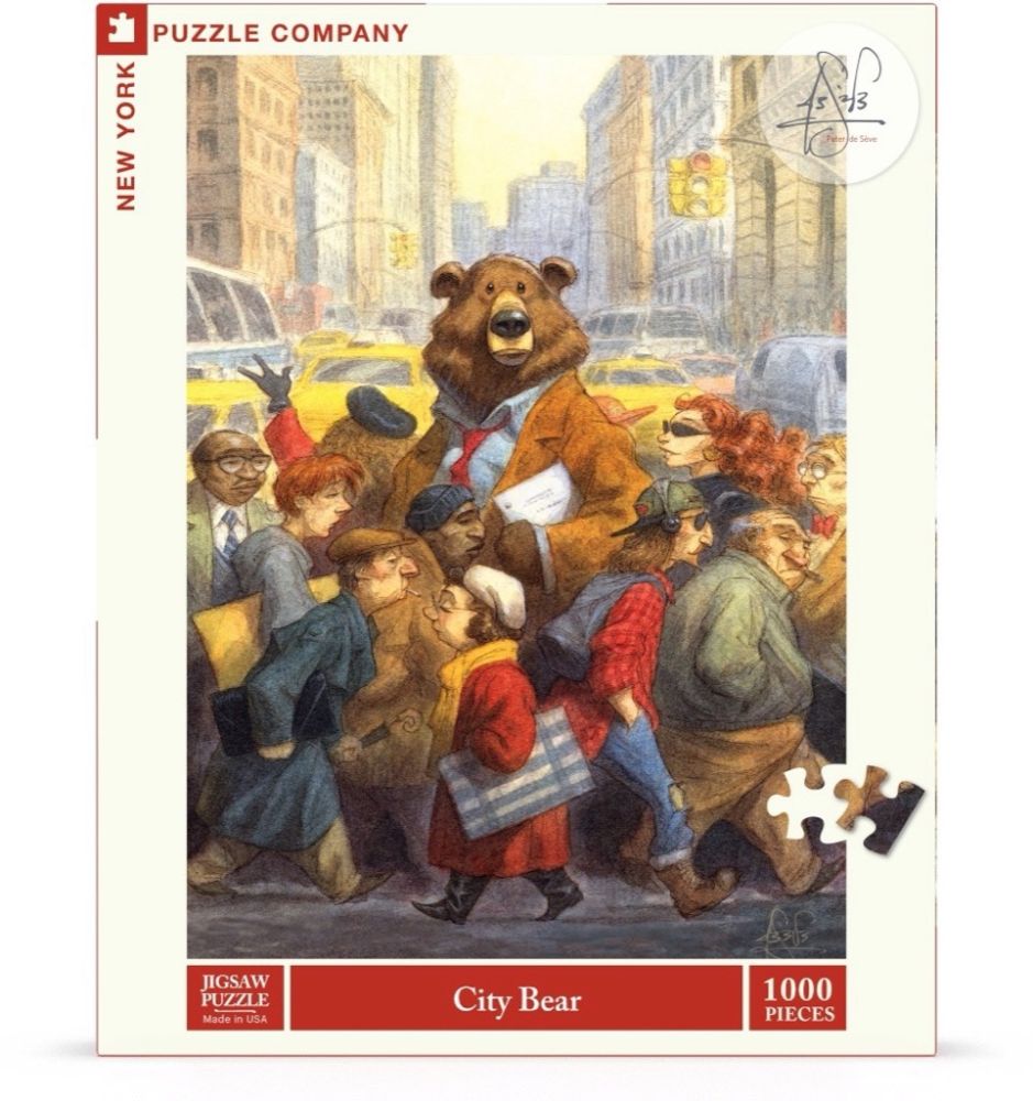 NYPC Peter de Sève 1000 Piece Puzzle – City Bear