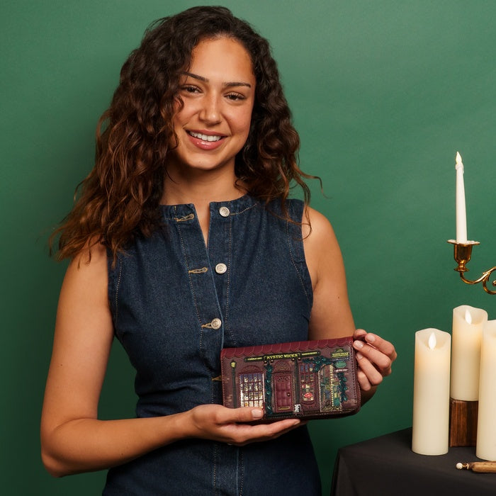 PRE-ORDER Mystic Wicks Candle and Wandmakers Large Ziparound Wallet