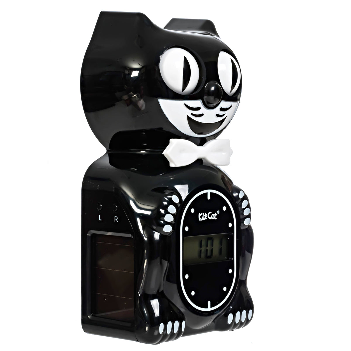 Solar Kit-Cat Digital Alarm Klock ā Classic Black