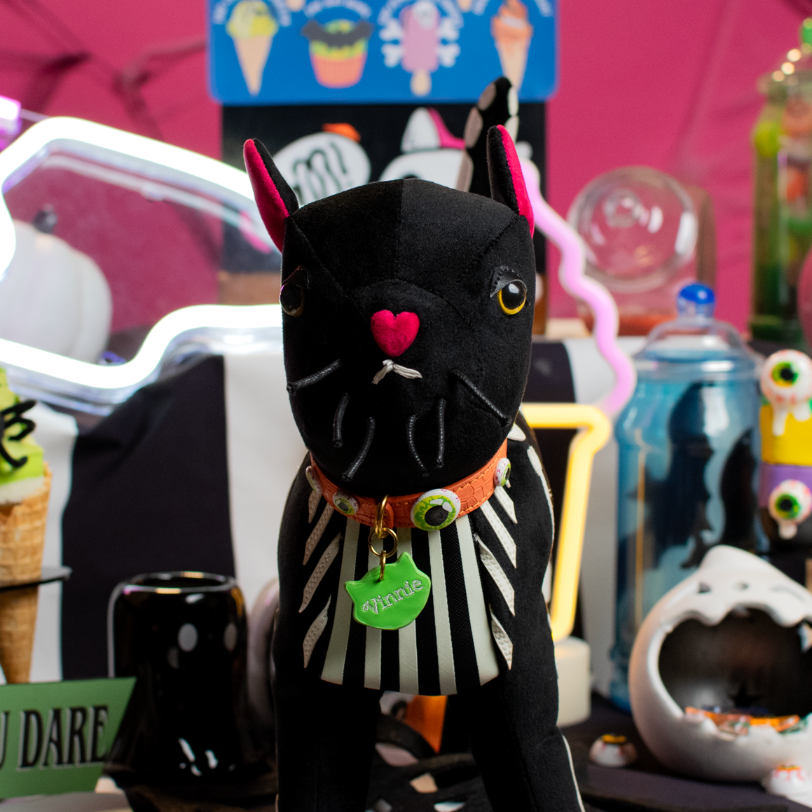I-Scream Parlour Skeleton Vinnie the Cat Bag