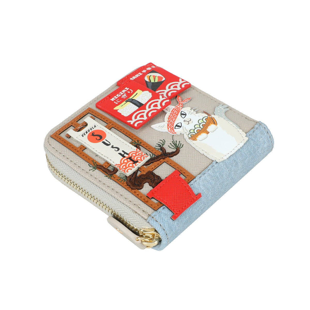Vendula Sushi - Grey Edition Square Wallet