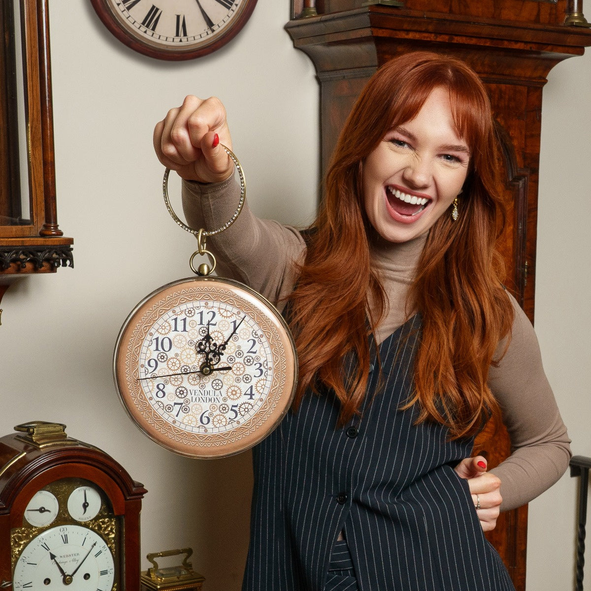 Tick Tock Clock Shop Pocket Watch Bag