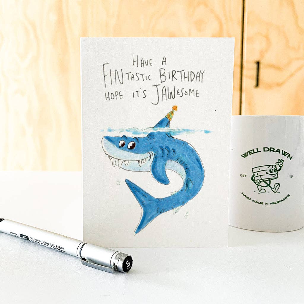 Have a Fintastic Birthday, Hope it's Jawesome