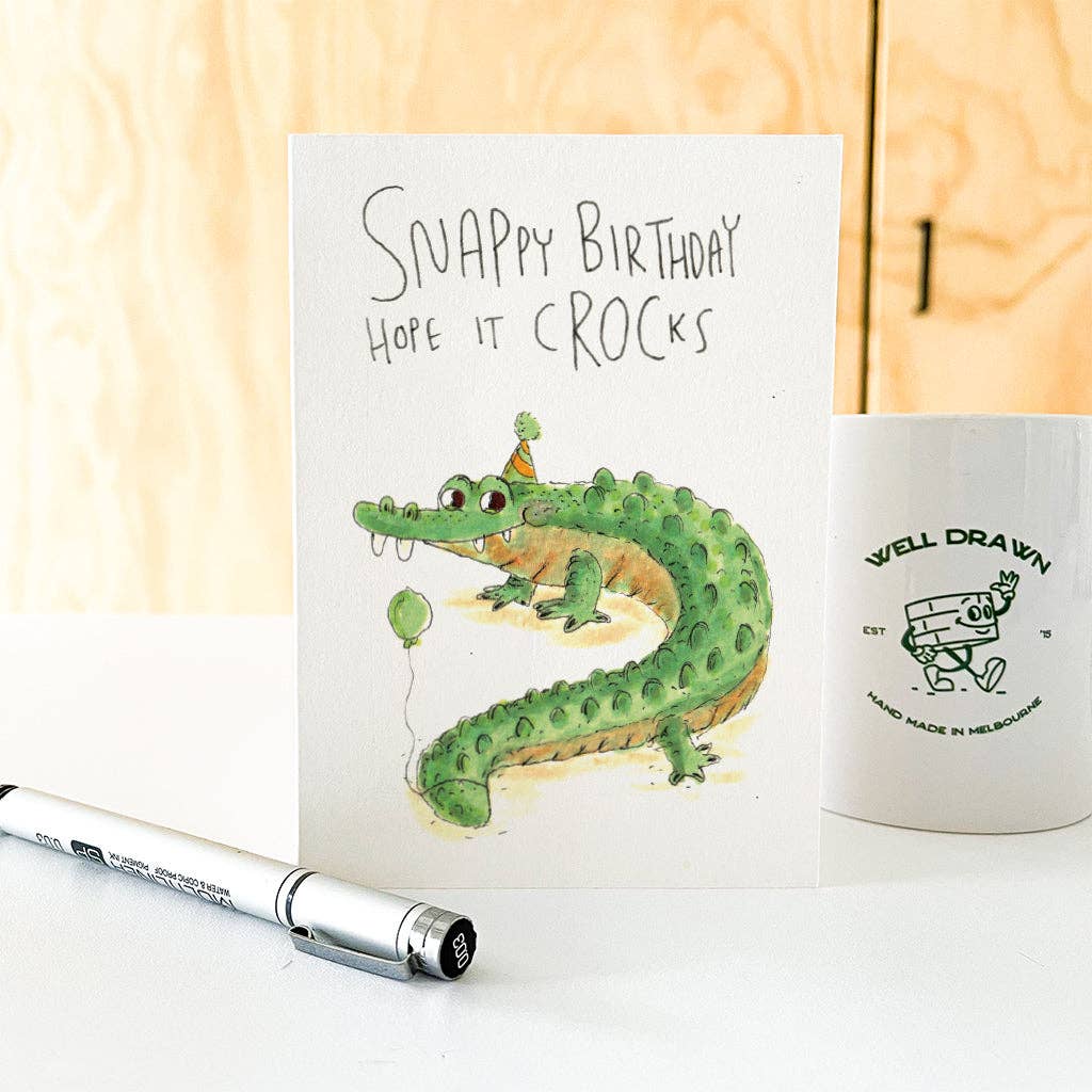 Snappy Birthday, Hope it Crocs