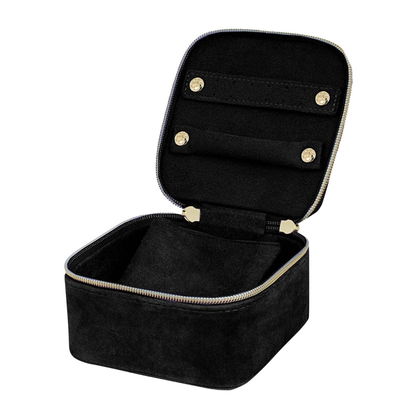 Luxe Velvet Jewellery Cube Black