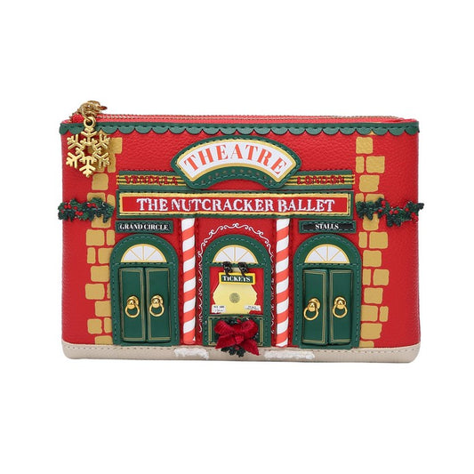 Christmas Theatre Double Zip Coin Purse