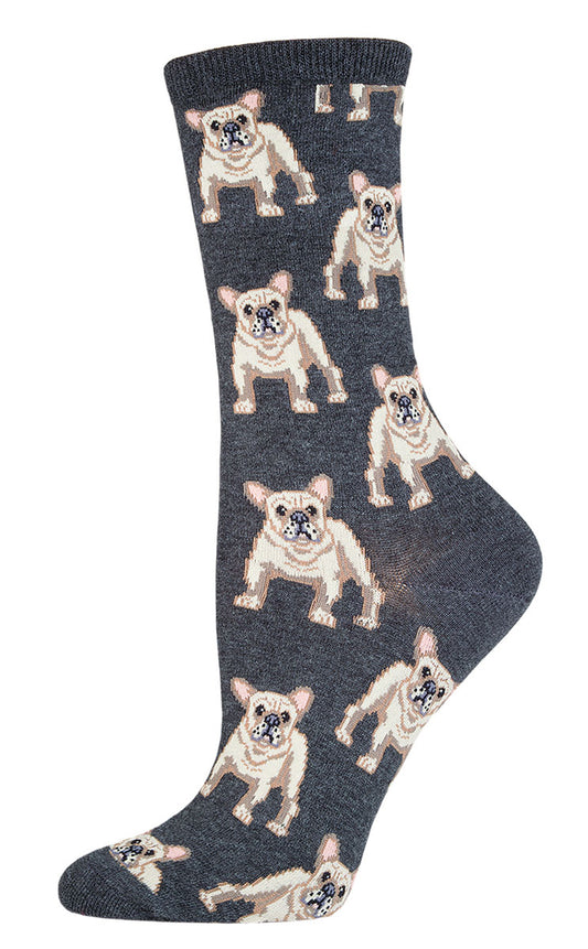 Socksmith Ladies Socks – Frenchie Charcoal