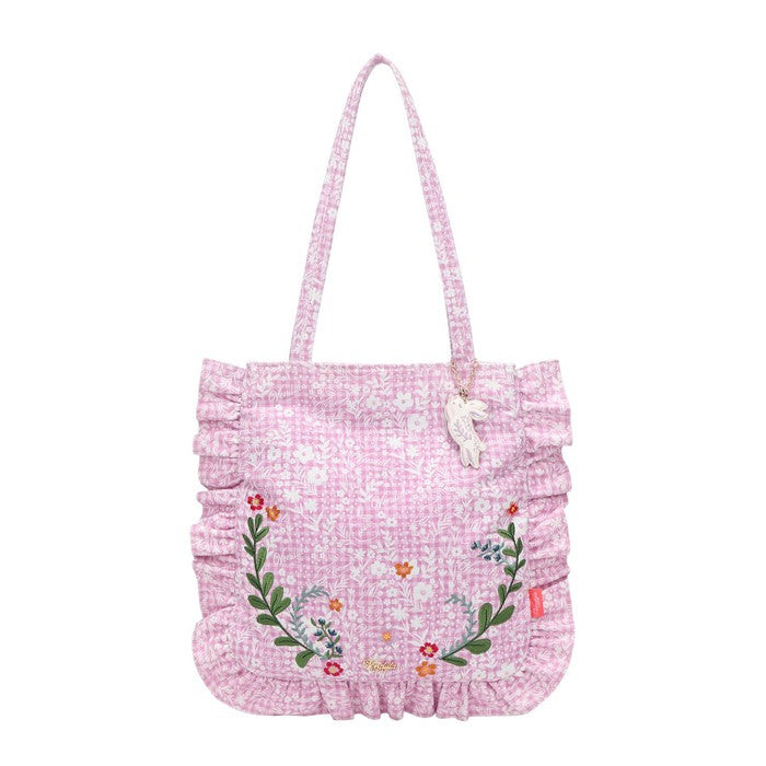 Woodland Rabbits Ruffle Tote