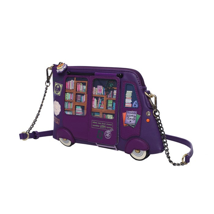 Vendula Travelling Library Truck Crossbody Bag