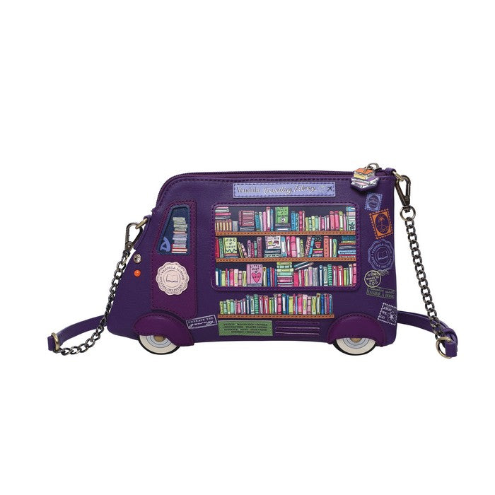 Vendula Travelling Library Truck Crossbody Bag