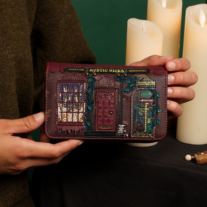 PRE-ORDER Mystic Wicks Candle and Wandmakers Medium Ziparound Wallet