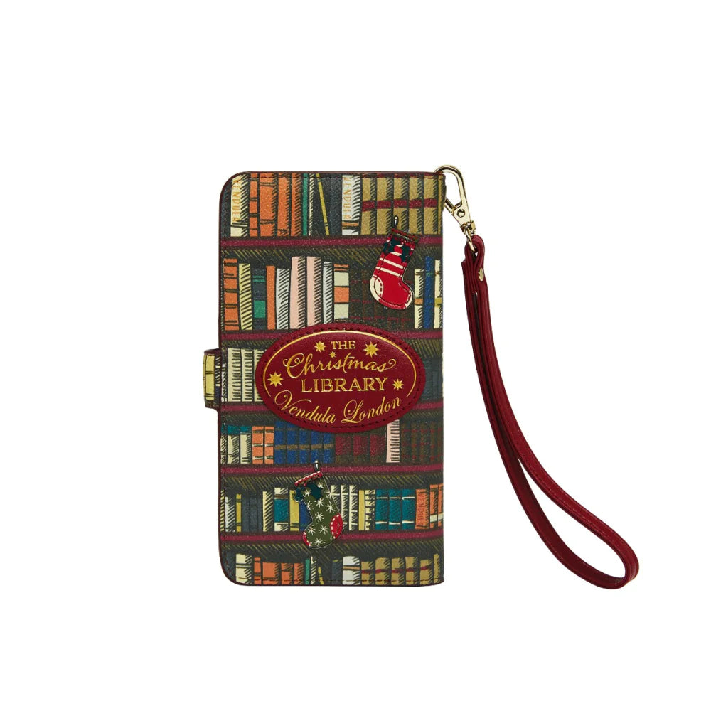 Vendula Christmas Library Universal Flip Phone Case