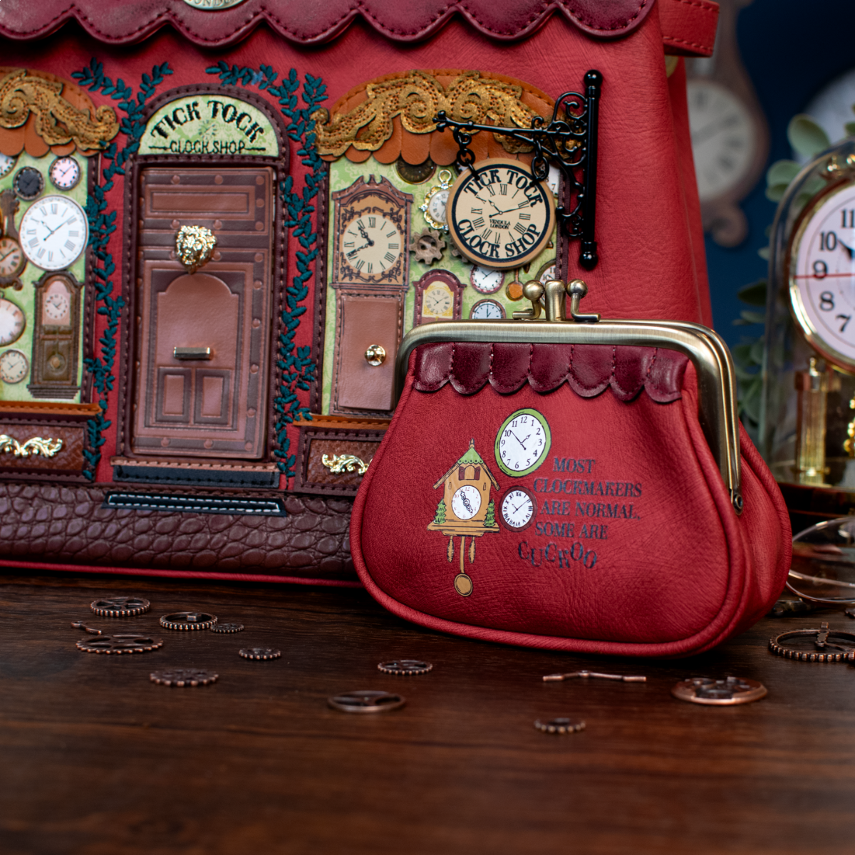 Tick Tock Clock Shop Clipper Coin Purse | PREORDER