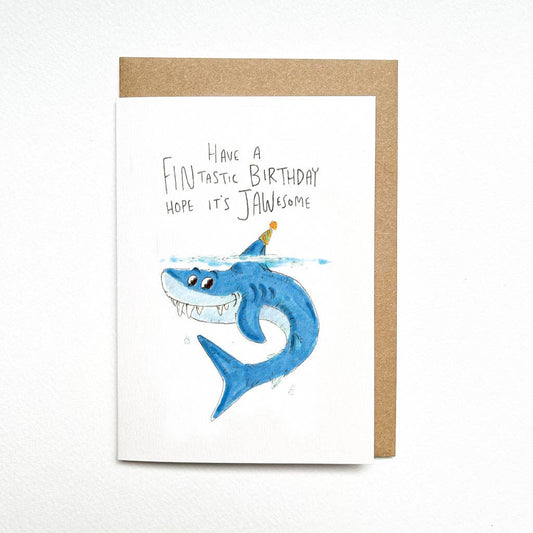 Have a Fintastic Birthday, Hope it's Jawesome