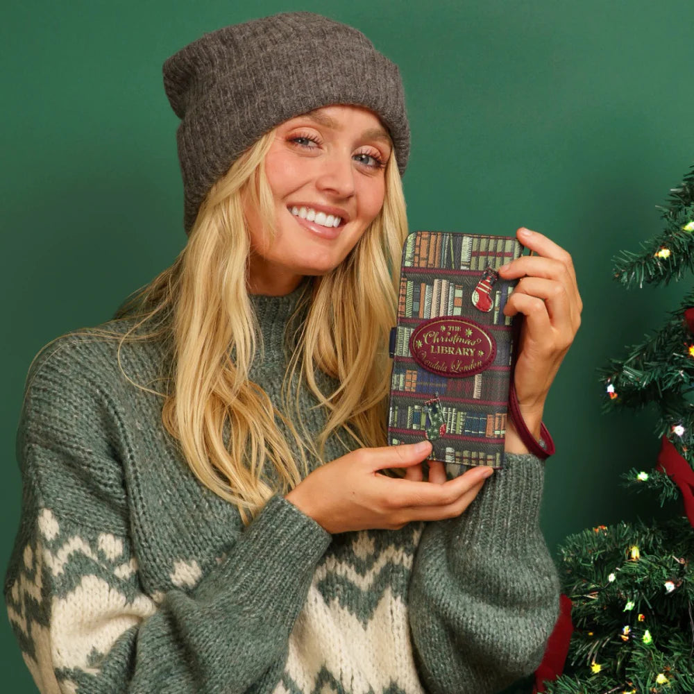 Vendula Christmas Library Universal Flip Phone Case